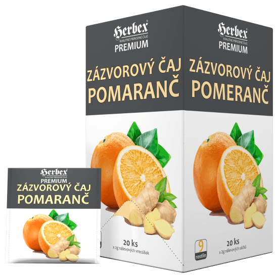 Zázvorový čaj pomaranč