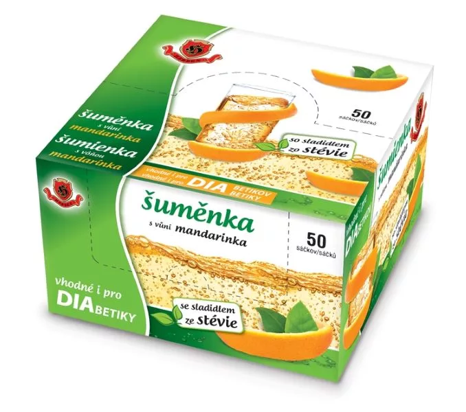 Šumienka mandarinka (sladidlo steviol-glykozid)